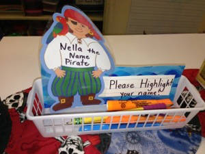 Hate when students forget to write their name? Nelly the Name Pirate can help!