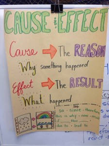 Cause and Effect Anchor Chart