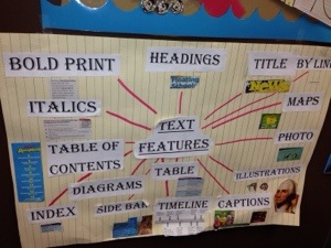 Text Features- Anchor chart