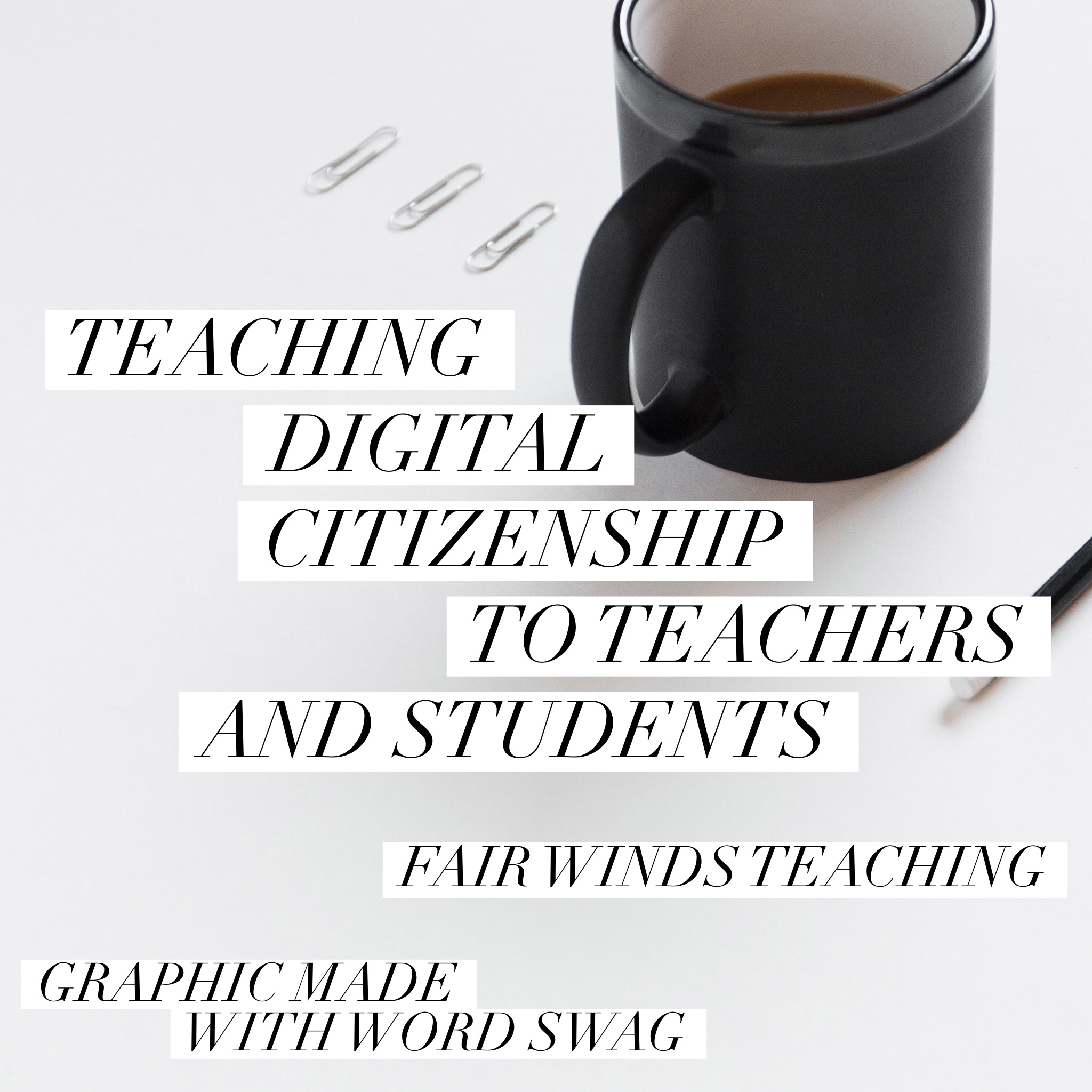 Teaching Digital Citizenship to the Teachers and Students