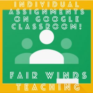 Individual assignments on Google Classroom!!!